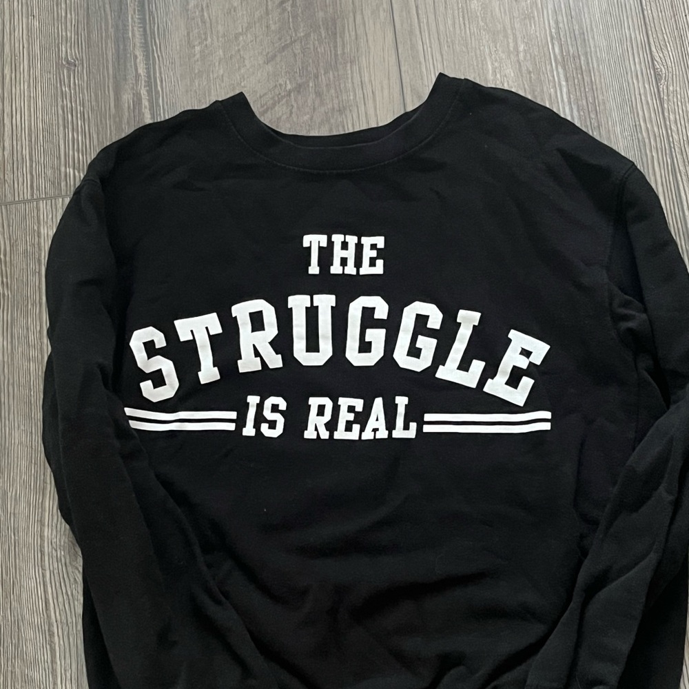 Black Graphic Sweater